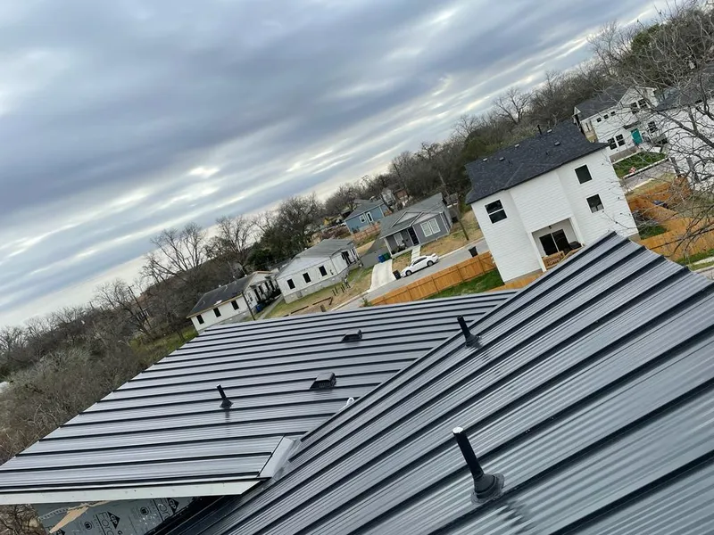 Standing seam metal roof panels with vents for Skylight Repair in Poplar Bluff
